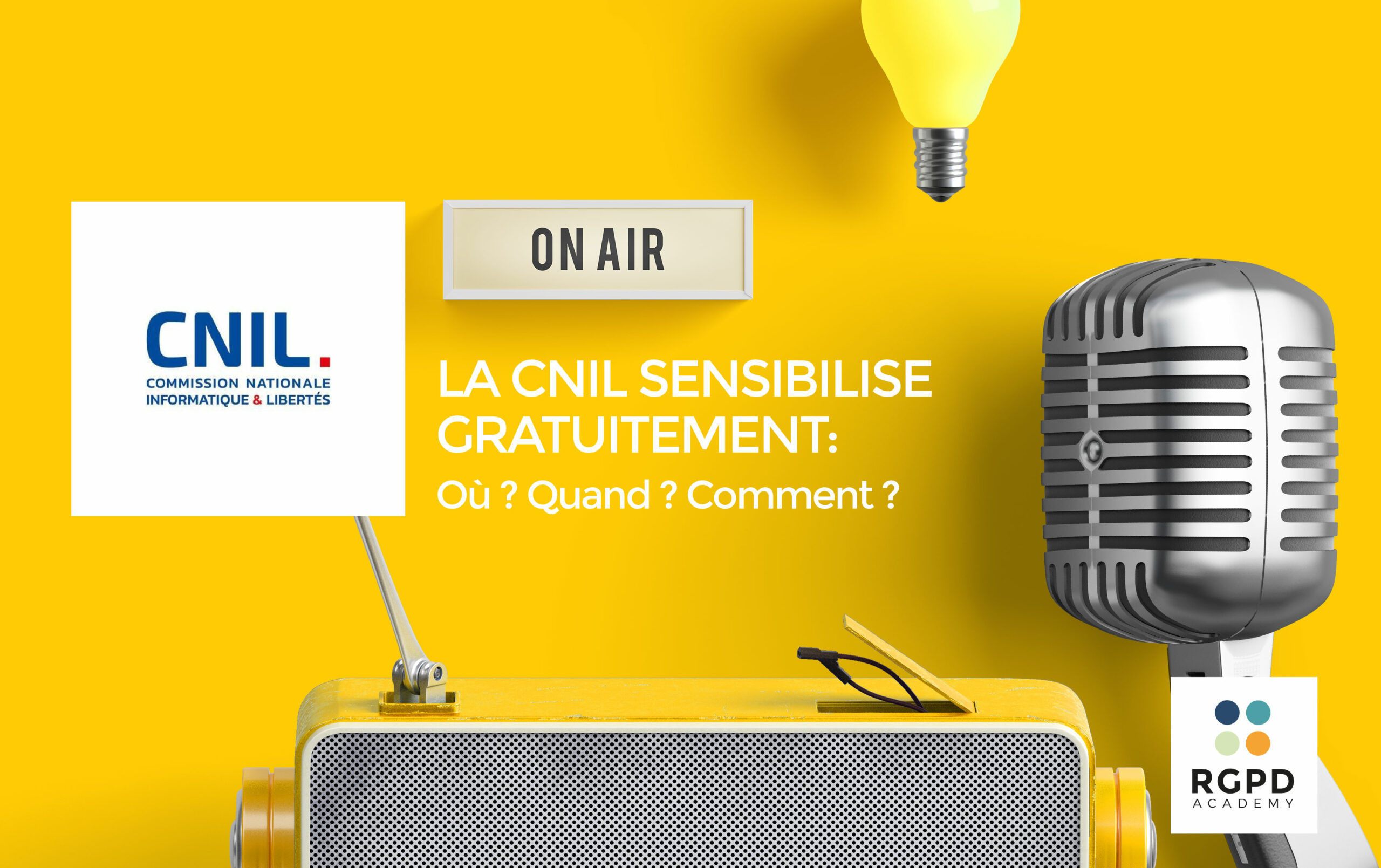 La CNIL sensibilise le particulier gratuitement à la radio